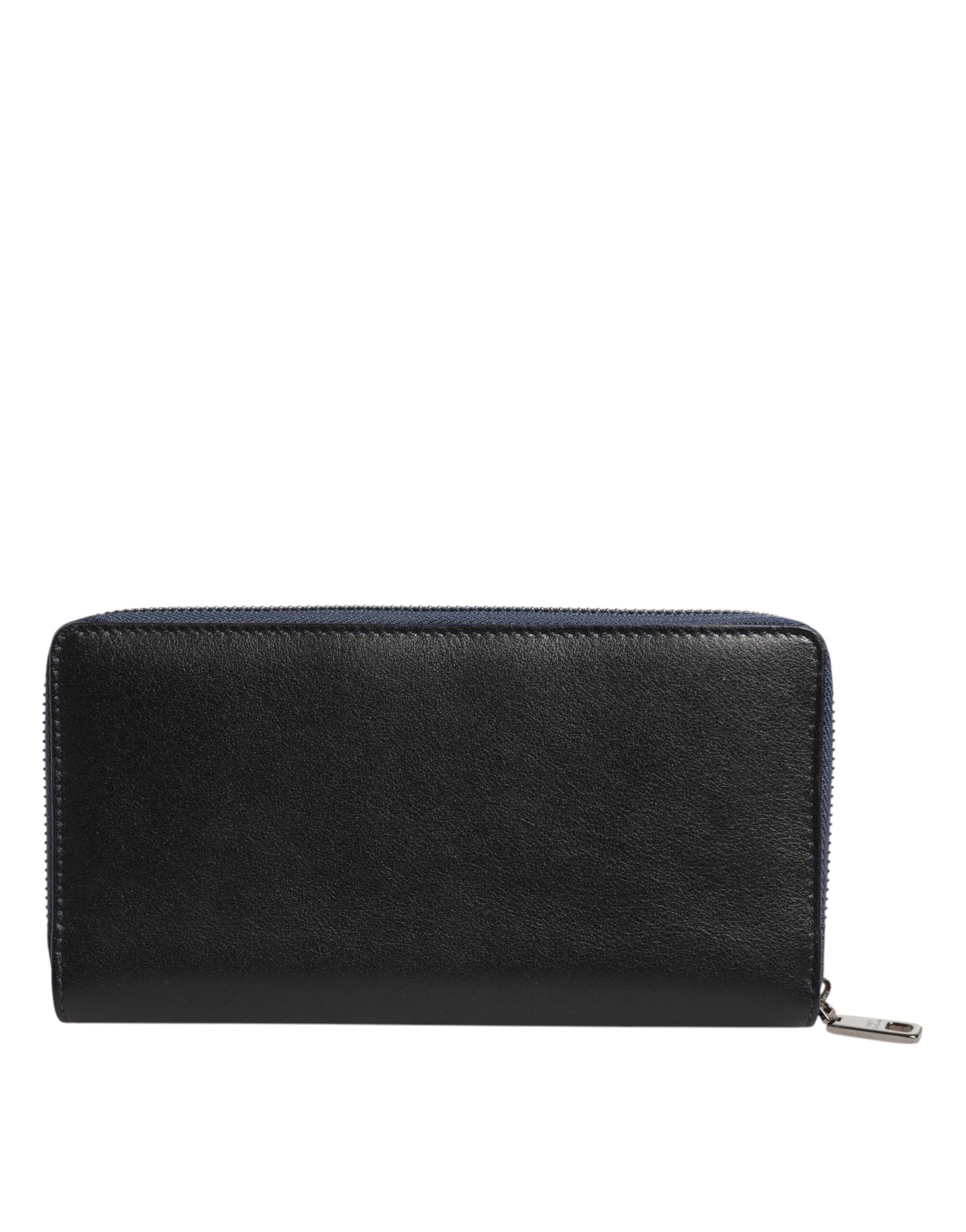 Cardholder Wallet by Dolce & Gabbana for men in exotic leather black & blue showcases a refined silhouette, artfully capturing the essence of the refined Exotic Leather Cardholder Wallet design with functional card-organization coin-purse.