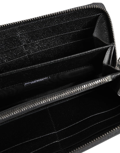 Cardholder Wallet by Dolce & Gabbana for men in leather black, multicolor & signature showcases a refined silhouette, artfully capturing the essence of the refined Leather Cardholder Wallet design with functional card-organization coin-purse.