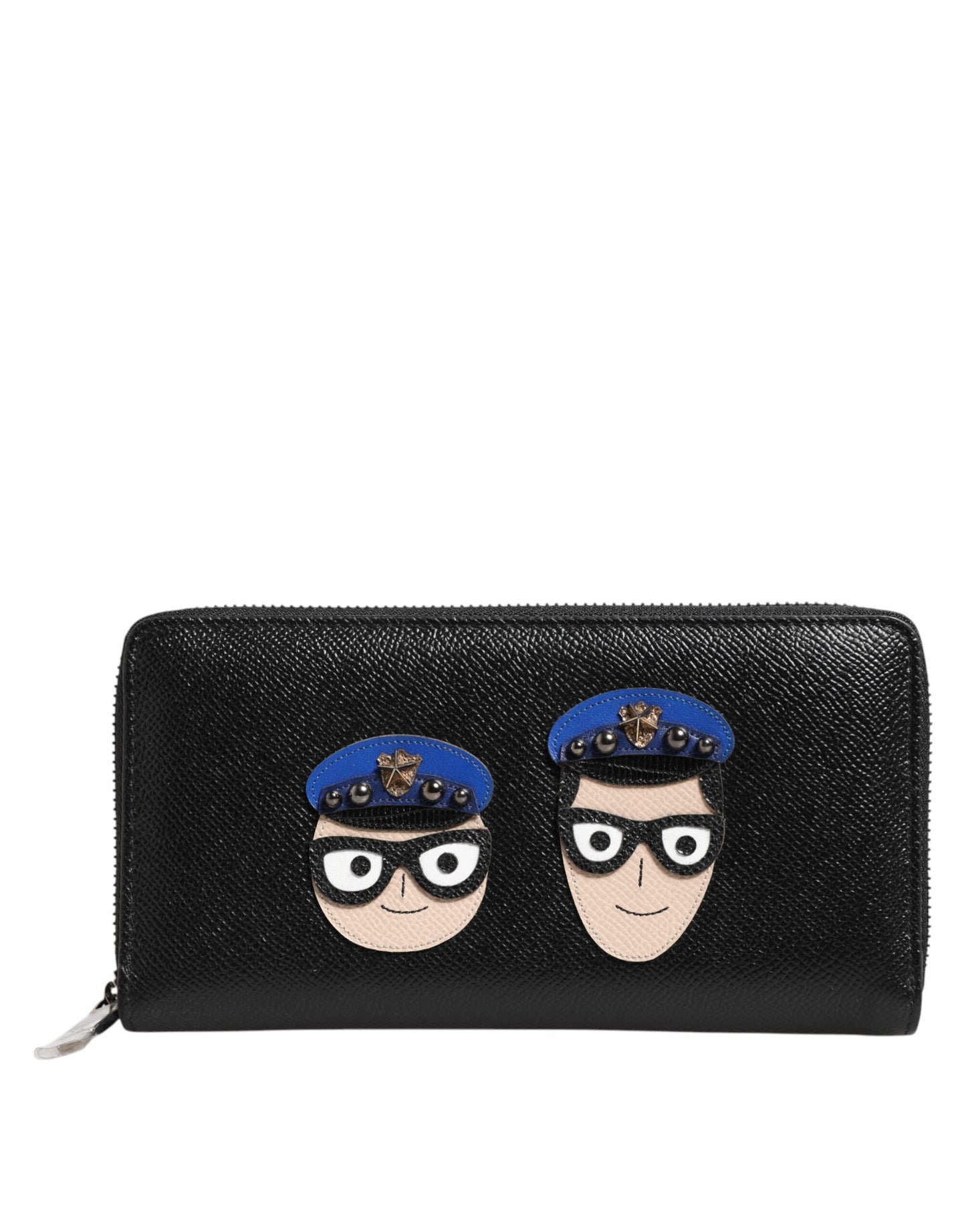 Cardholder Wallet by Dolce & Gabbana for men in leather black, multicolor & signature presents a refined silhouette, artfully capturing the essence of the Leather Cardholder Wallet design with sophisticated card-organization coin-purse for a refined look.