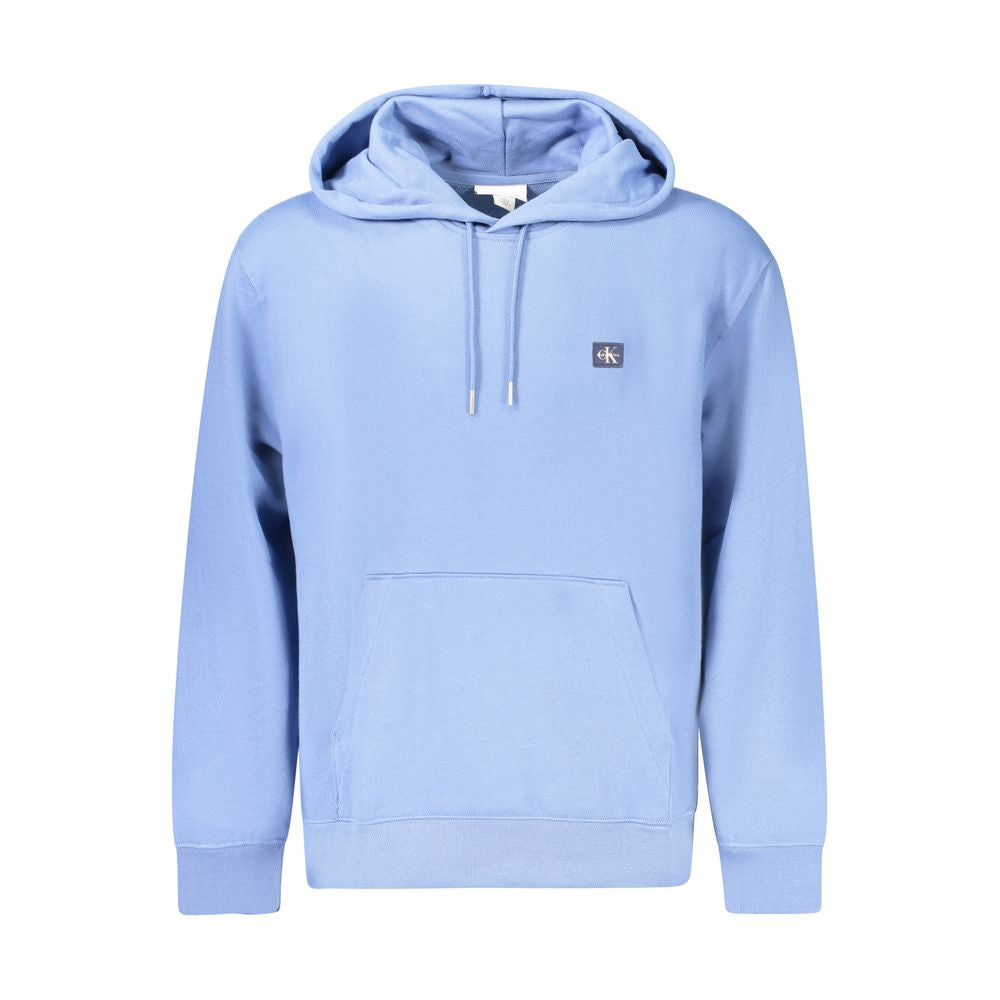 Hooded Sweatshirt Hoodie by Calvin Klein for men in cotton polyester blue features a edgy silhouette, detailed with a edgy hooded neckline and for a refined finish.