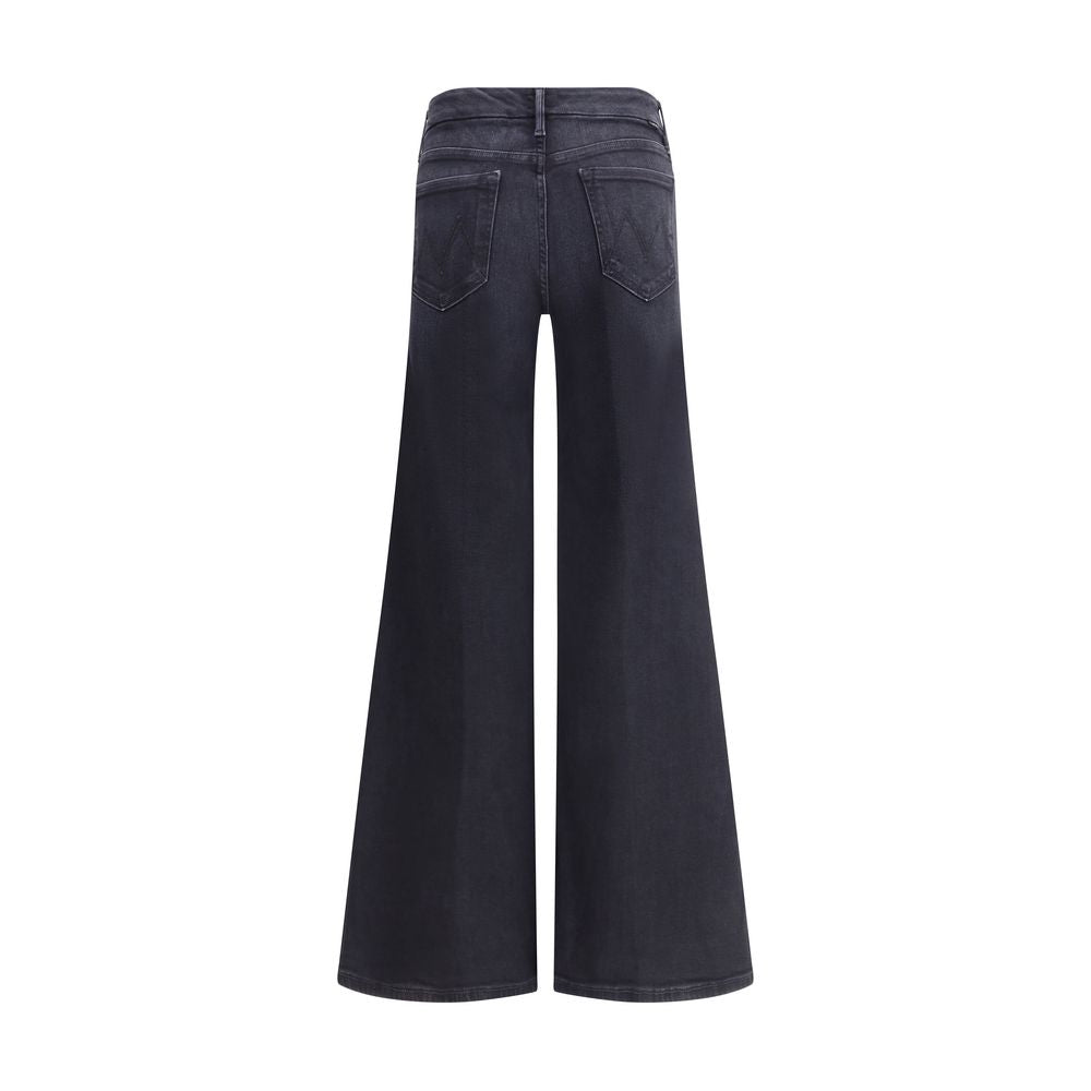 Jeans by Mother Denim for women in black & patterned features an sophisticated high rise and regular-fit & wide with a precise long, creating a sophisticated and sophisticated silhouette.