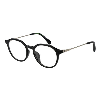 Eyeglasses Frames by Polaroid for unisex in polyamide black features an refined silhouette, showcasing a sophisticated black coloured frame and refined full-frame frame design for a refined look.