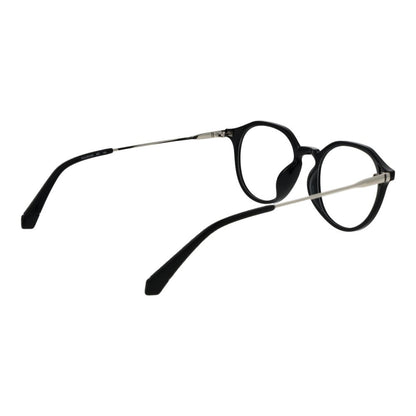 Eyeglasses Frames by Polaroid for unisex in polyamide and black showcases an refined full-frame frame design featuring a sophisticated black coloured frame for an refined and refined aesthetic.