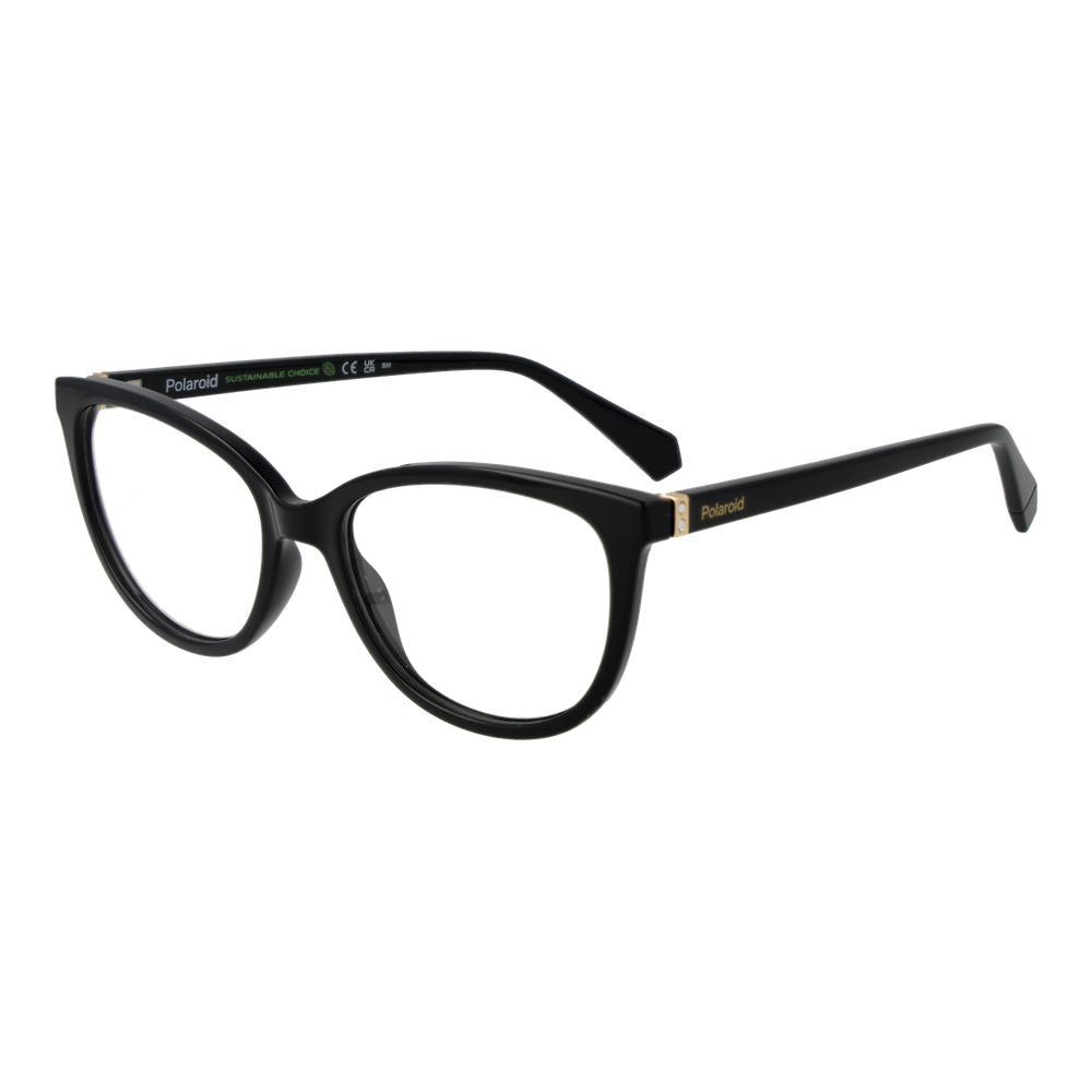 Eyeglasses Frames by Polaroid for unisex in polyamide black showcases a refined full-frame frame design with a refined black coloured frame finish for a refined and sophisticated look.