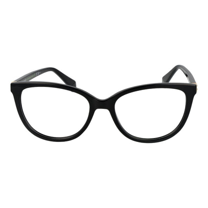Eyeglasses Frames by Polaroid for unisex in polyamide black features an refined silhouette, showcasing the refined black coloured frame and sophisticated full-frame frame design.
