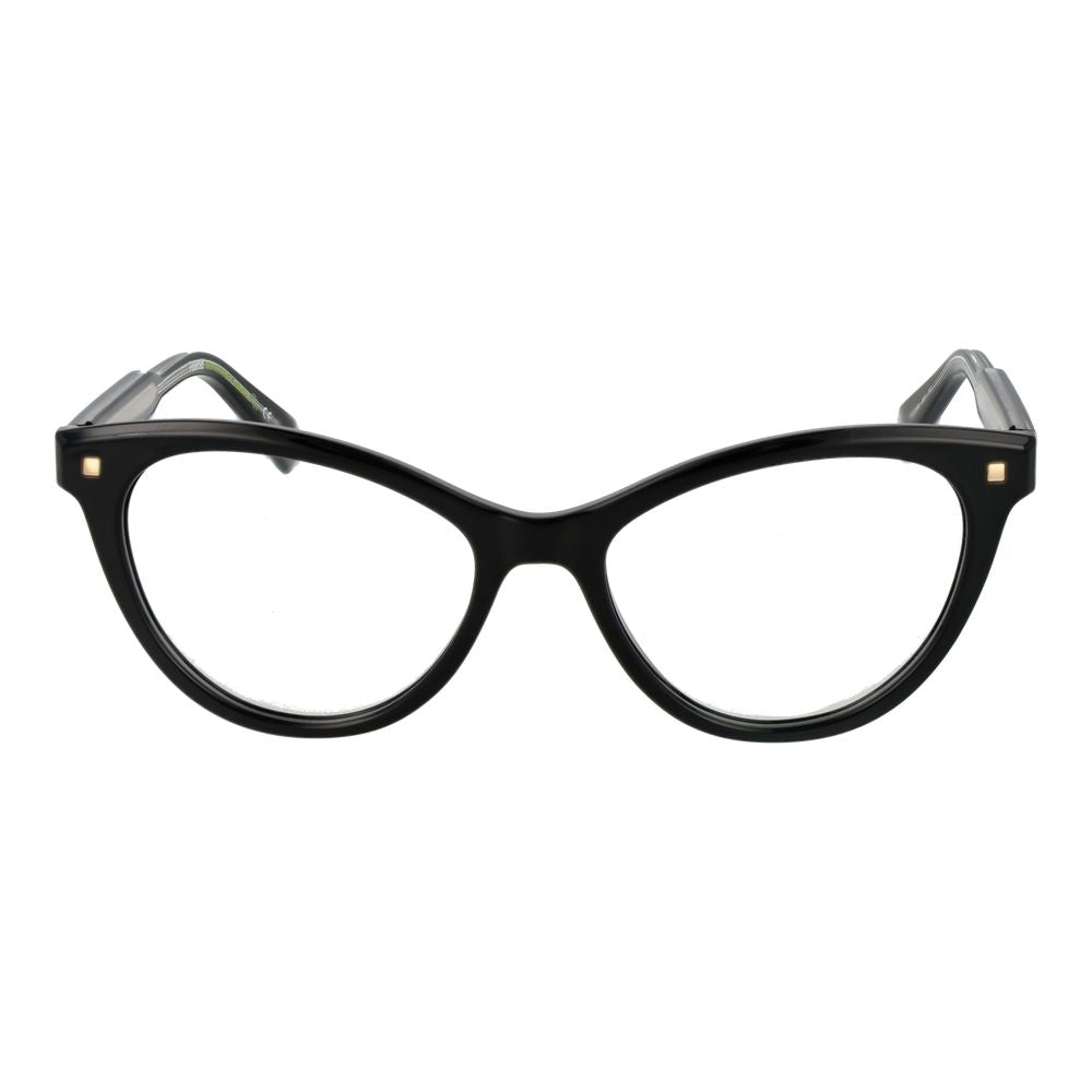 Eyeglasses Frames by Polaroid for women in cellulose propionate and black showcases a refined silhouette, detailed with a black coloured frame finish and a sophisticated full-frame frame design.