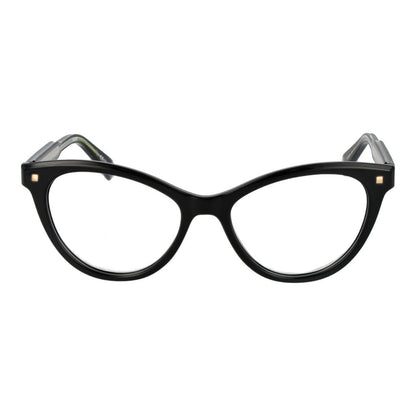 Eyeglasses Frames by Polaroid for women in cellulose propionate and black showcases a refined silhouette, detailed with a black coloured frame finish and a sophisticated full-frame frame design.