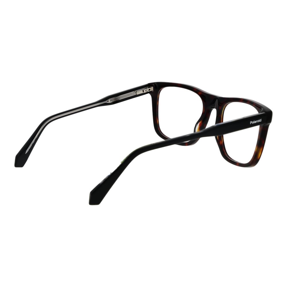 Eyeglasses Frames by Polaroid for unisex in acetate brown features an refined silhouette, showcasing the refined brown coloured frame and sophisticated full-frame frame design.