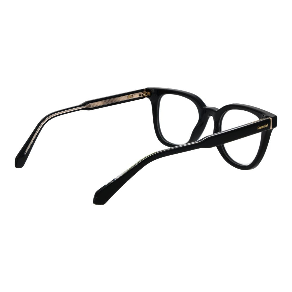 Eyeglasses Frames by Polaroid for women in cellulose propionate black features a refined silhouette, showcasing a refined black coloured frame and full-frame frame design for a sophisticated, premium look.