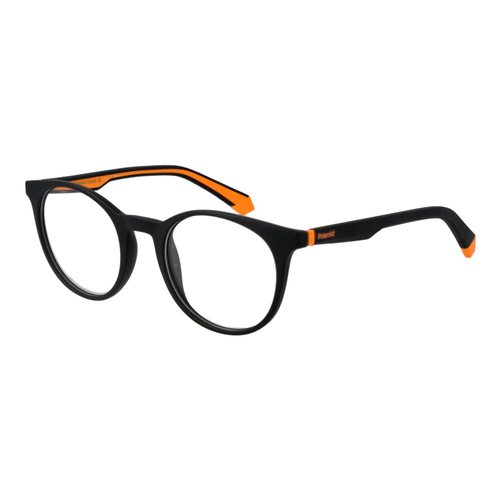 Eyeglasses Frames by Polaroid for unisex in polyamide black showcases a refined full-frame frame design with a refined black coloured frame finish for a refined and sophisticated look.