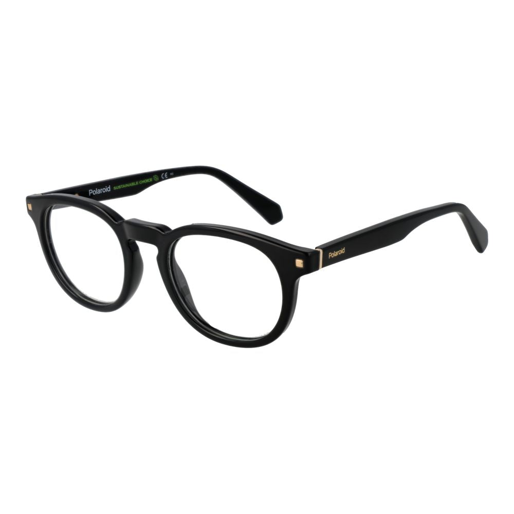 Eyeglasses Frames by Polaroid for women in cellulose propionate black features an refined silhouette, showcasing the refined black coloured frame and sophisticated full-frame frame design.