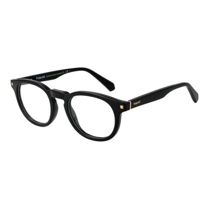 Eyeglasses Frames by Polaroid for women in cellulose propionate black features an refined silhouette, showcasing the refined black coloured frame and sophisticated full-frame frame design.