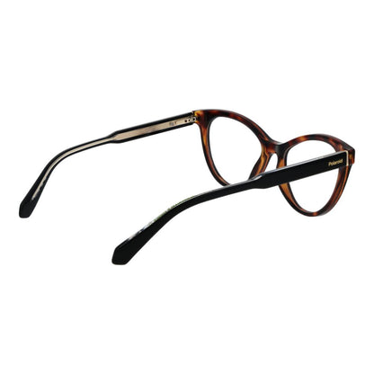Eyeglasses Frames by Polaroid for women in plastic brown showcases a refined full-frame frame design with a refined brown coloured frame finish for a refined and sophisticated look.