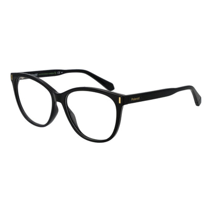 Eyeglasses Frames by Polaroid for women in polyamide black features an refined silhouette, showcasing the refined black coloured frame and sophisticated full-frame frame design.
