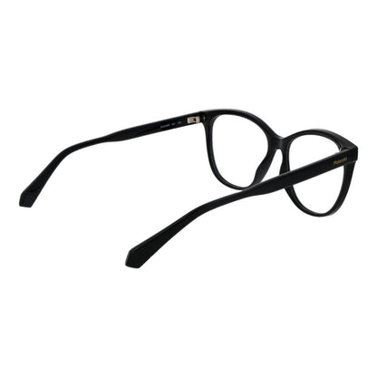 Eyeglasses Frames by Polaroid for women in polyamide and black showcases an refined full-frame frame design featuring a sophisticated black coloured frame for an refined and refined aesthetic.