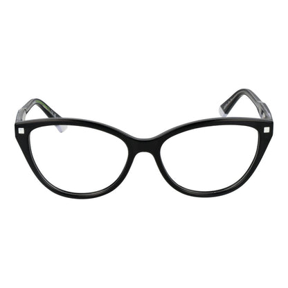 Eyeglasses Frames by Polaroid for women in cellulose propionate black showcases a refined full-frame frame design with a refined black coloured frame finish for a refined and sophisticated look.