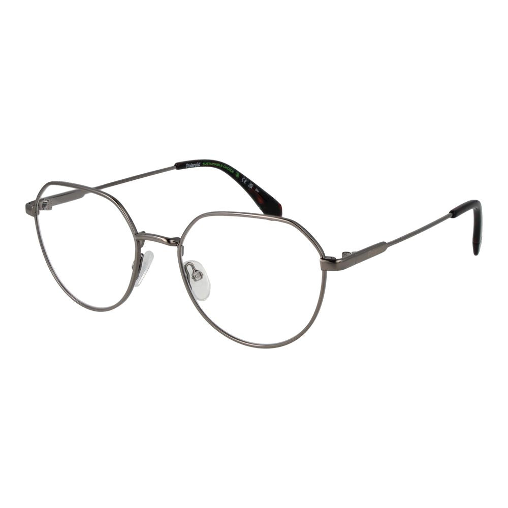 Eyeglasses Frames by Polaroid for unisex in metal and gray showcases a refined silhouette, detailed with a gray coloured frame finish and a sophisticated full-frame frame design.