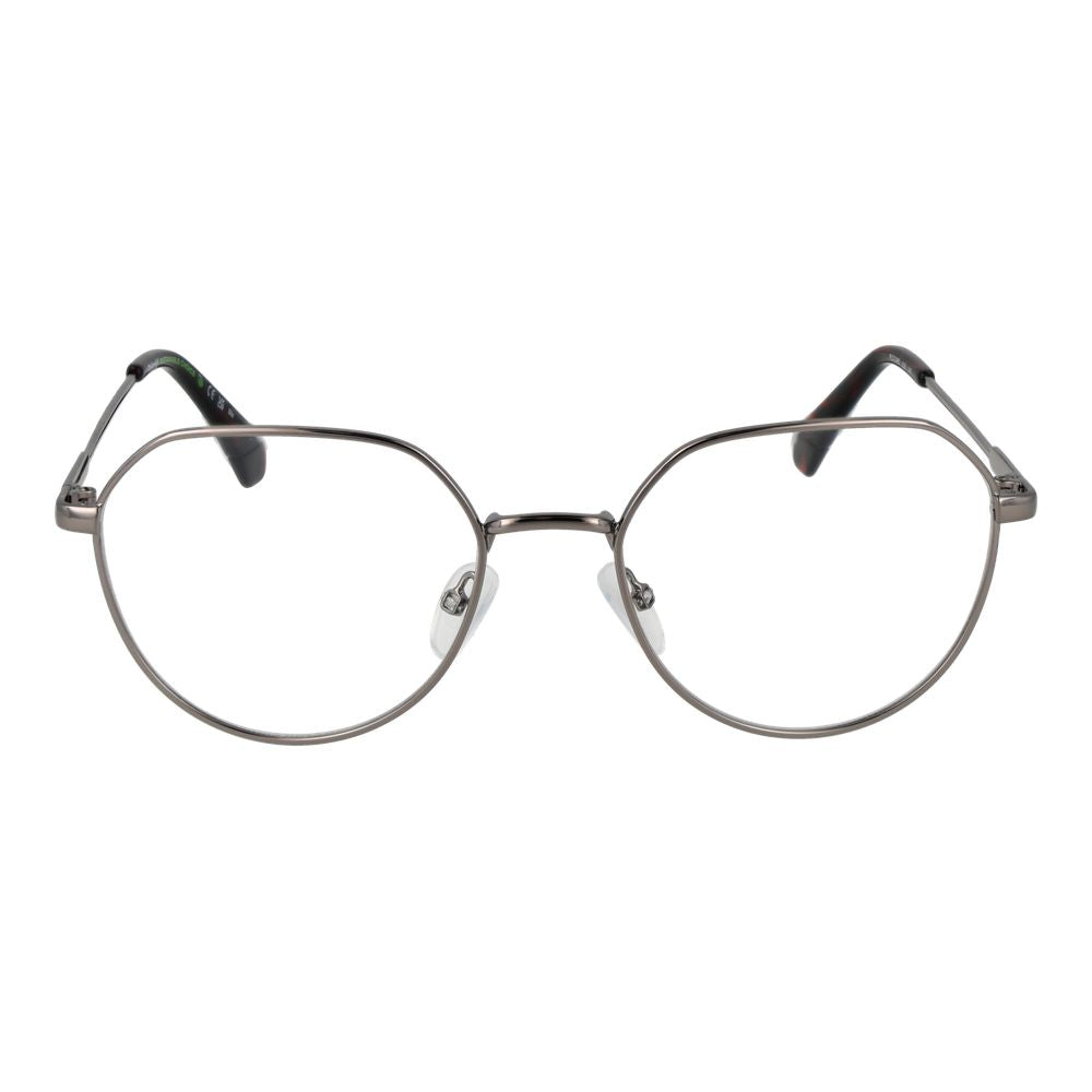 Eyeglasses Frames by Polaroid for unisex in metal gray features a refined silhouette, showcasing a refined gray coloured frame and full-frame frame design for a sophisticated, premium look.