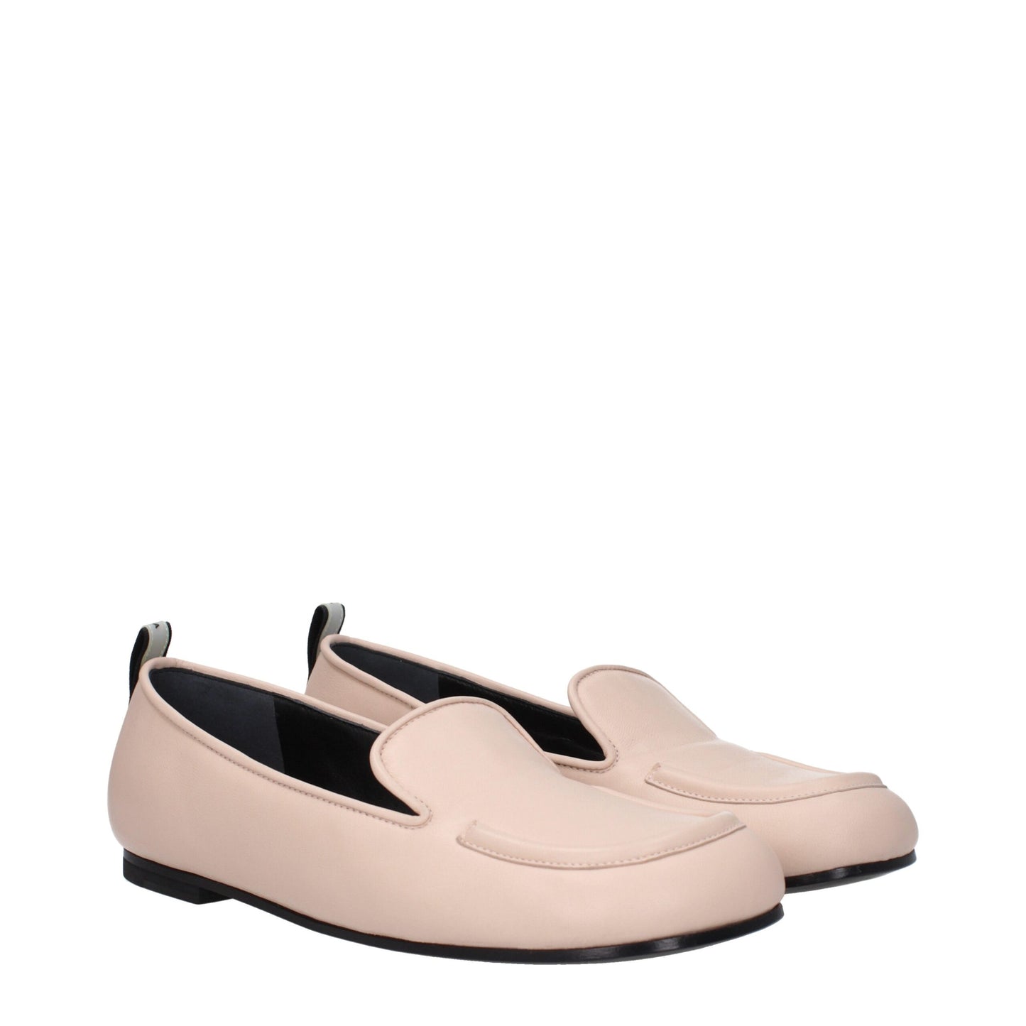 Flat Loafer Slip-On Shoes by Premiata for women in leather nude & pink showcases a timeless silhouette from the Women's Leather Flat Loafer Slip-On Shoes collection, featuring a timeless flat and round toe style for a timeless finish.