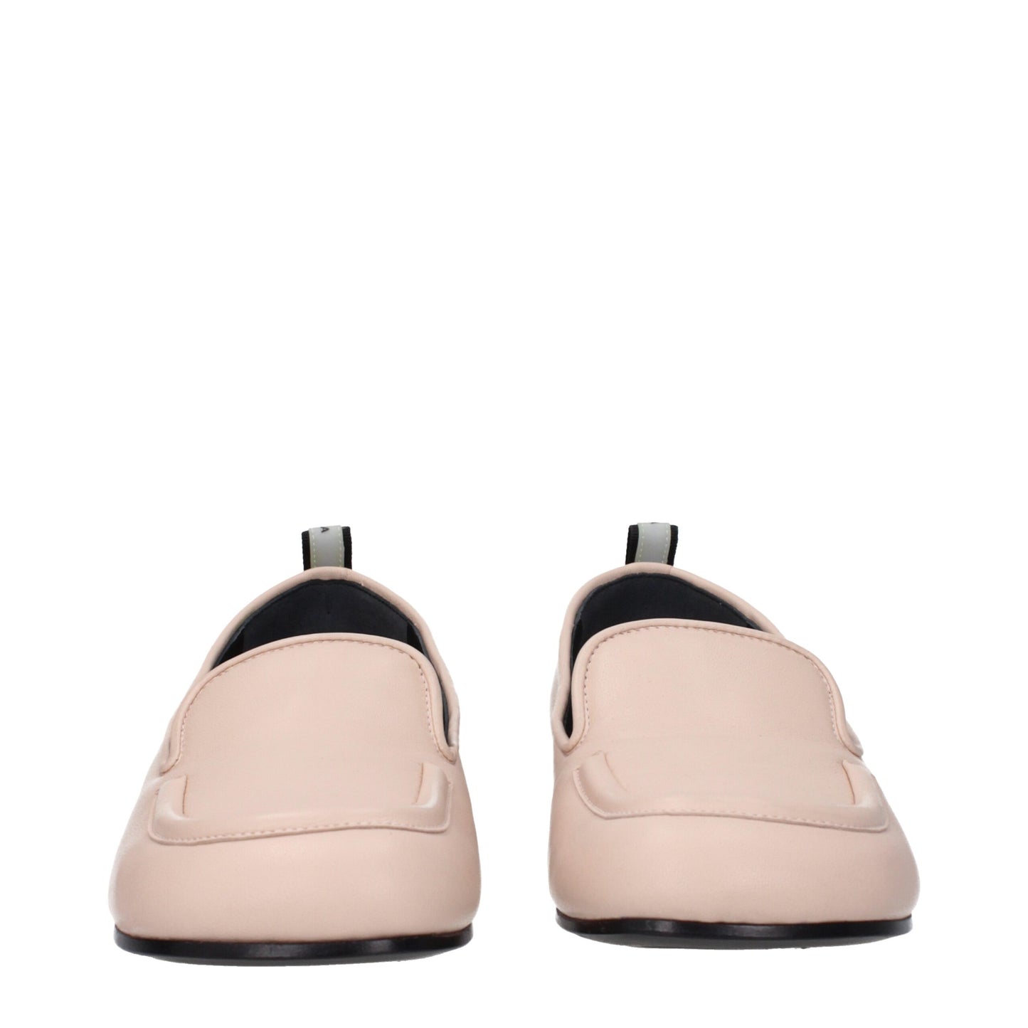 Flat Loafer Slip-On Shoes by Premiata for women in leather nude & pink features an dynamic silhouette from the Women's Leather Flat Loafer Slip-On Shoes collection, defined by a dynamic round toe style and flat for a dynamic look.