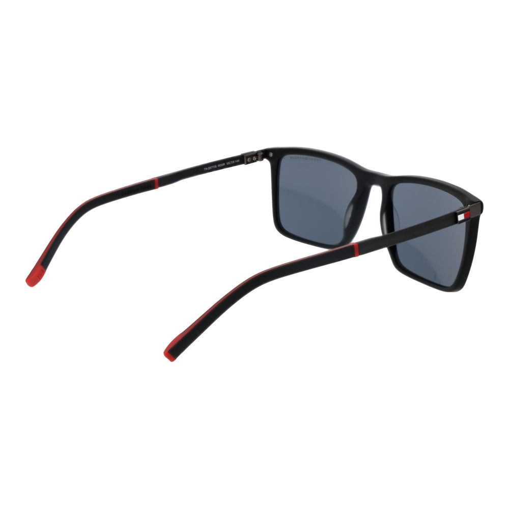 Tommy Hilfiger Rectangle Non-Polarized Dark-Tint Acetate Sunglasses - Black