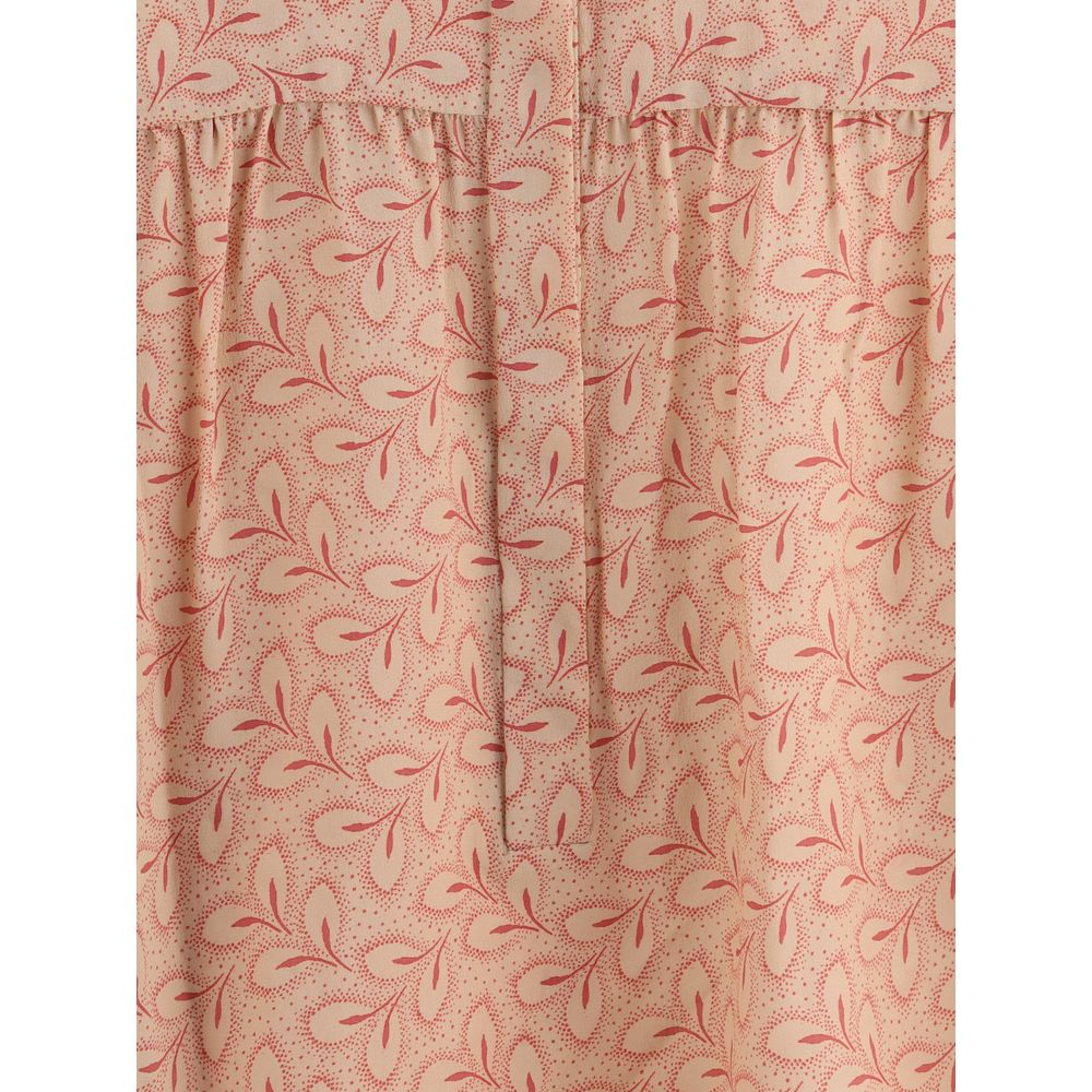 Blouse by Kristina Ti for women in silk multicolor, pink, patterned & print showcases a sublime silhouette, artfully detailed with a sublime and for a sophisticated, sublime finish.