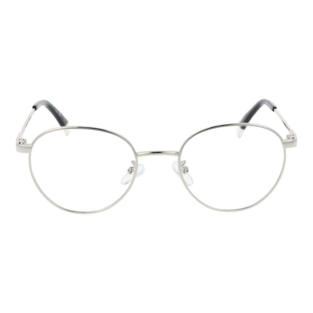 Eyeglasses Frames by Polaroid for unisex in silver features an refined silhouette, showcasing the refined silver coloured frame and sophisticated full-frame frame design.