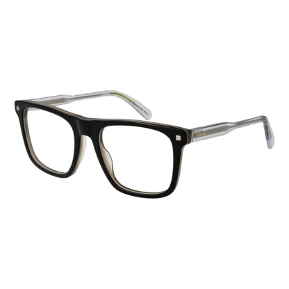 Eyeglasses Frames by Polaroid for men in acetate black features an refined silhouette, showcasing the refined black coloured frame and sophisticated full-frame frame design.
