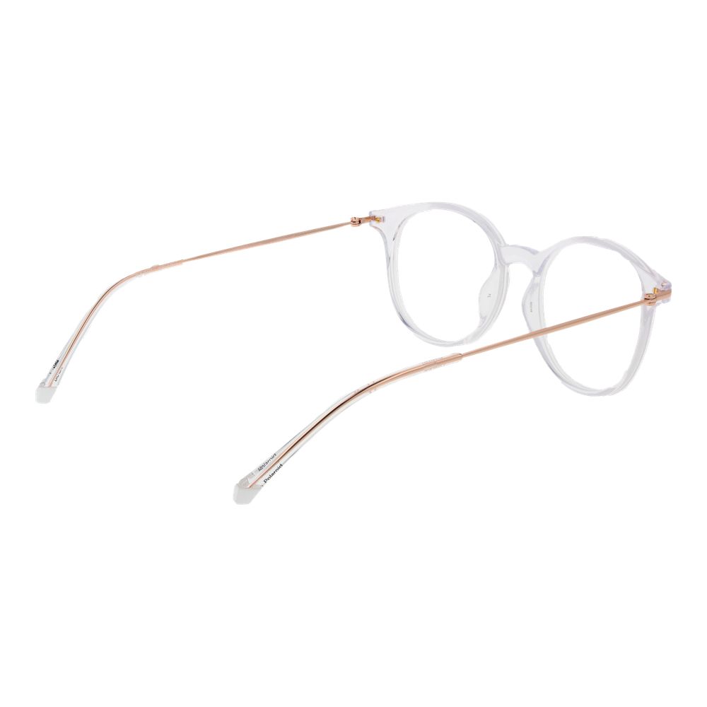 Eyeglasses Frames by Polaroid for unisex in polyamide and white showcases an refined full-frame frame design featuring a sophisticated white coloured frame for an refined and refined aesthetic.