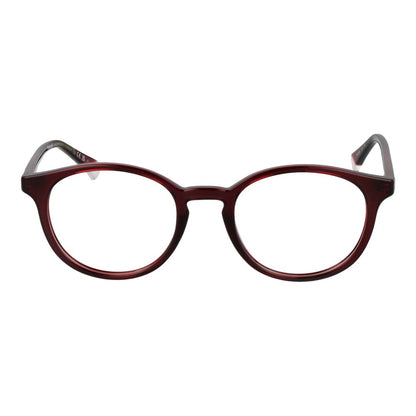 Eyeglasses Frames by Polaroid for unisex in polyamide burgundy features a refined silhouette, showcasing a refined burgundy coloured frame and full-frame frame design for a sophisticated, premium look.