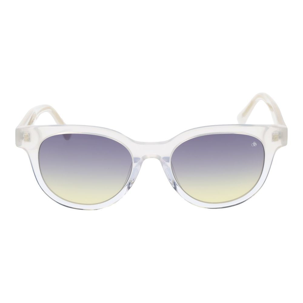 Sunglasses by Scotch & Soda for women in cotton gradient, gray & yellow features an timeless round frame design with gray coloured frame frames and gradient lens for a timeless finish.