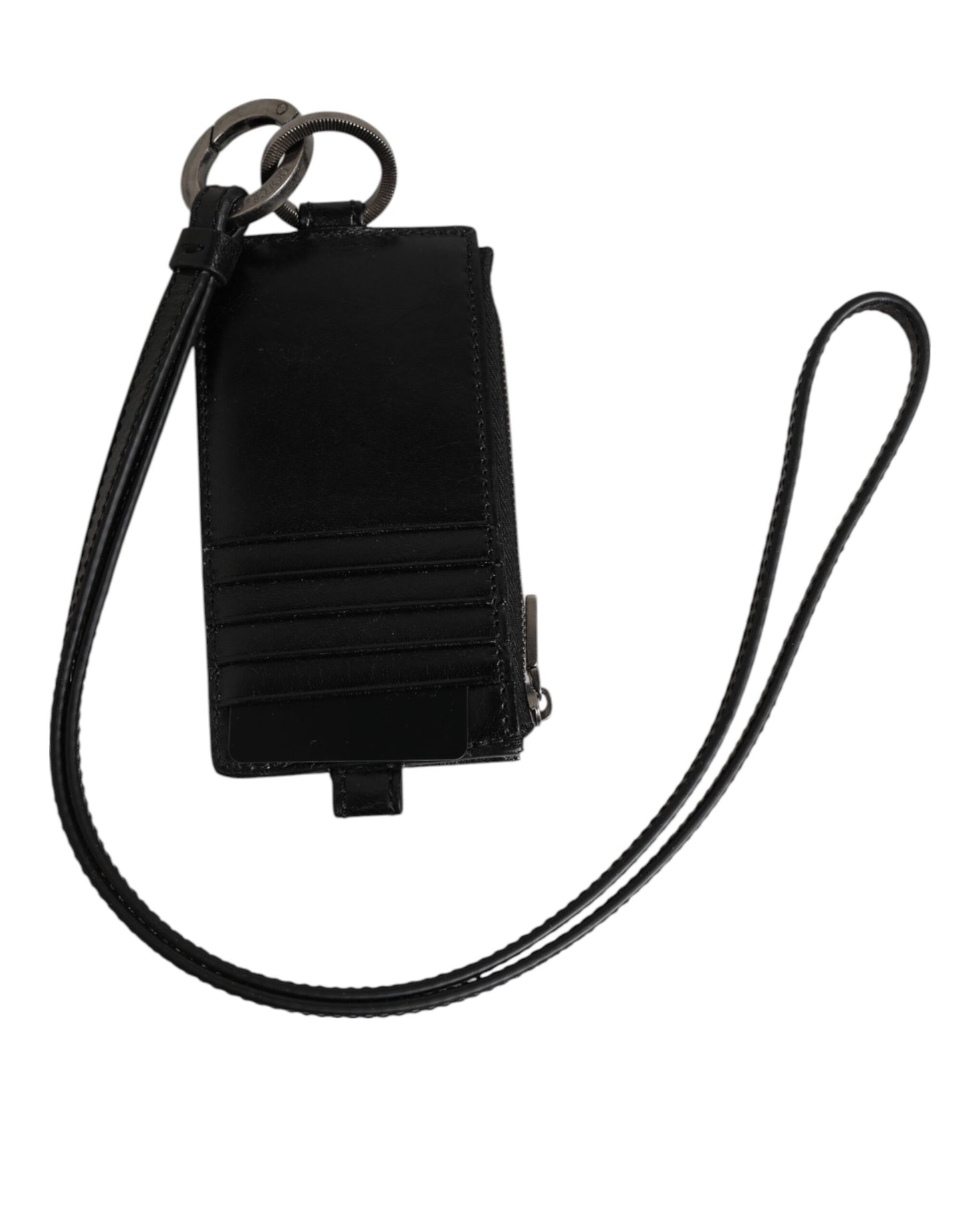 Cardholder Wallet by Dolce & Gabbana for men in horse leather black presents a refined silhouette, artfully capturing the essence of the Horse Leather Cardholder Wallet design with sophisticated card-organization for a refined look.