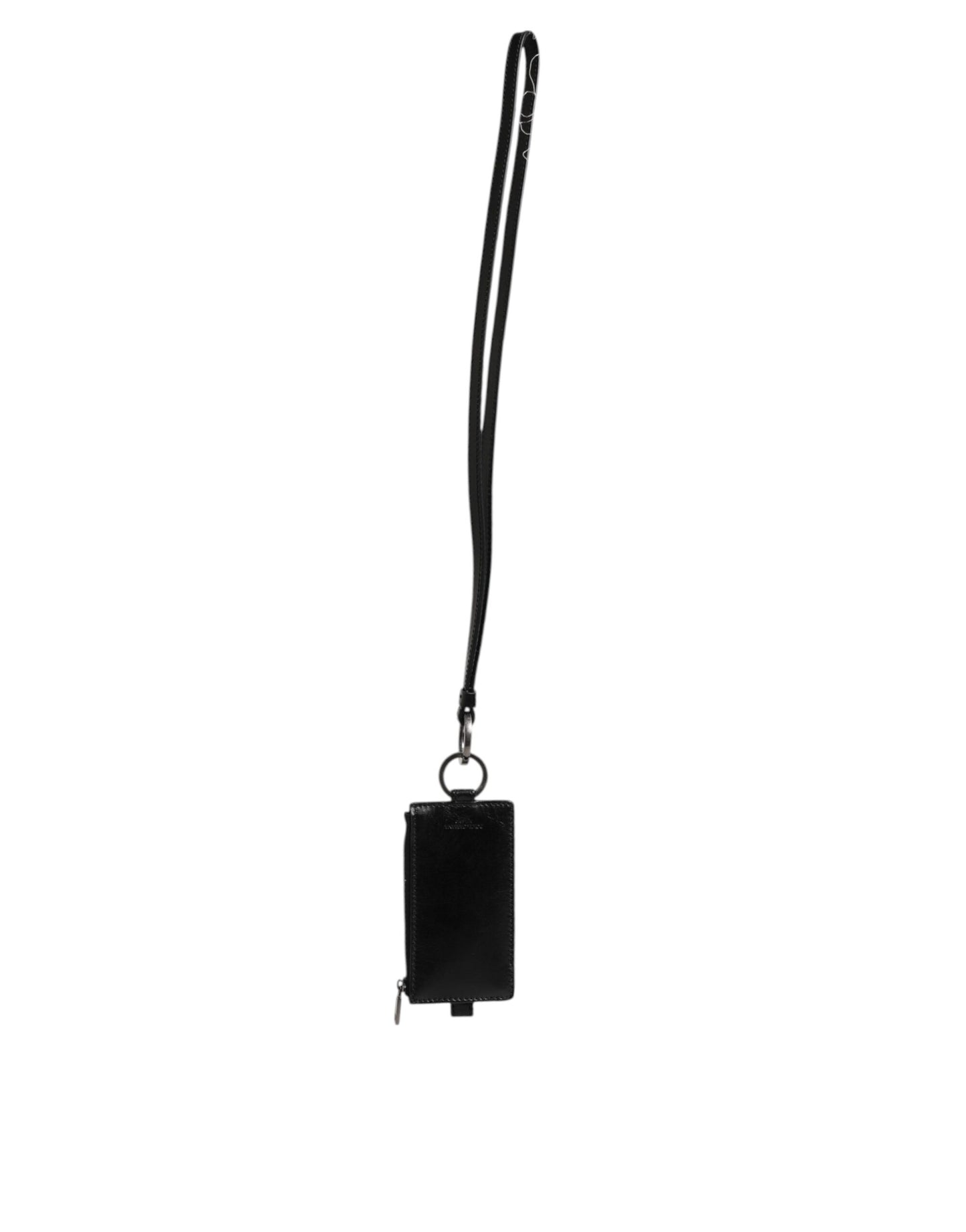Cardholder Wallet by Dolce & Gabbana for men in horse leather black presents a streamlined silhouette, showcasing the sophisticated design of the Horse Leather Cardholder Wallet collection with functional card-organization.