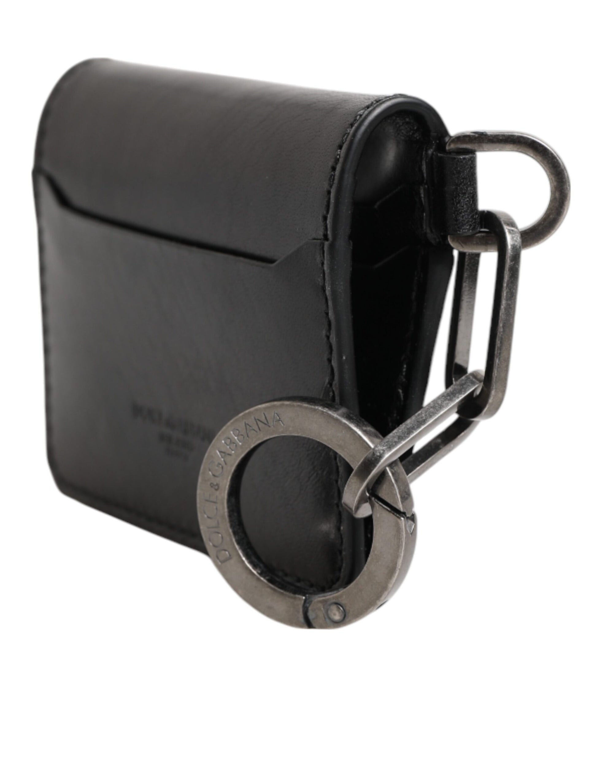 Cardholder Wallet by Dolce & Gabbana for men in horse leather black presents a architectural silhouette from the Horse Leather Cardholder Wallet collection, showcasing architectural card-organization for a architectural finish.
