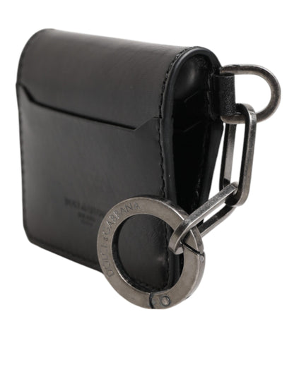Cardholder Wallet by Dolce & Gabbana for men in horse leather black presents a architectural silhouette from the Horse Leather Cardholder Wallet collection, showcasing architectural card-organization for a architectural finish.