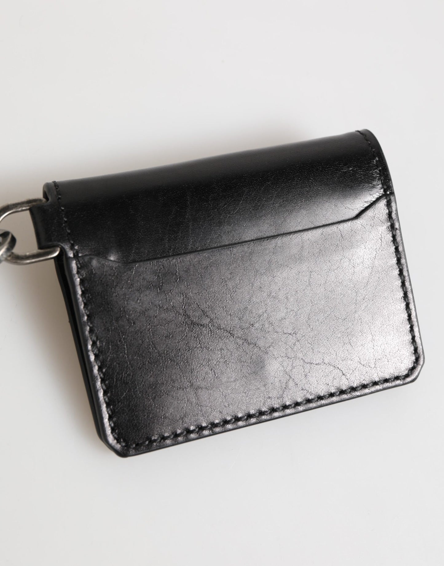 Cardholder Wallet by Dolce & Gabbana for men in horse leather black showcases a discerning silhouette, artfully capturing the essence of Horse Leather Cardholder Wallet with its functional card-organization.