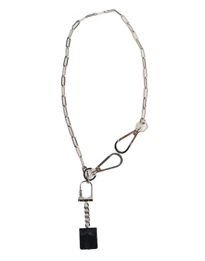 Dolce & Gabbana Men's Brass Silver & Zamak Necklace - Silver
