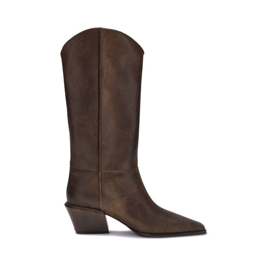 Boots by Paris Texas for women in leather black & brown features an high-performance design from the Bettina Women's Leather Boots collection, highlighting a high-performance and for a refined look.