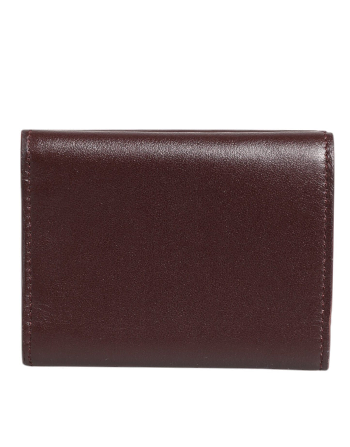 Cardholder Wallet by Dolce & Gabbana for men in leather brown showcases a refined silhouette, artfully capturing the essence of the refined Leather Cardholder Wallet design with functional card-organization trifold.
