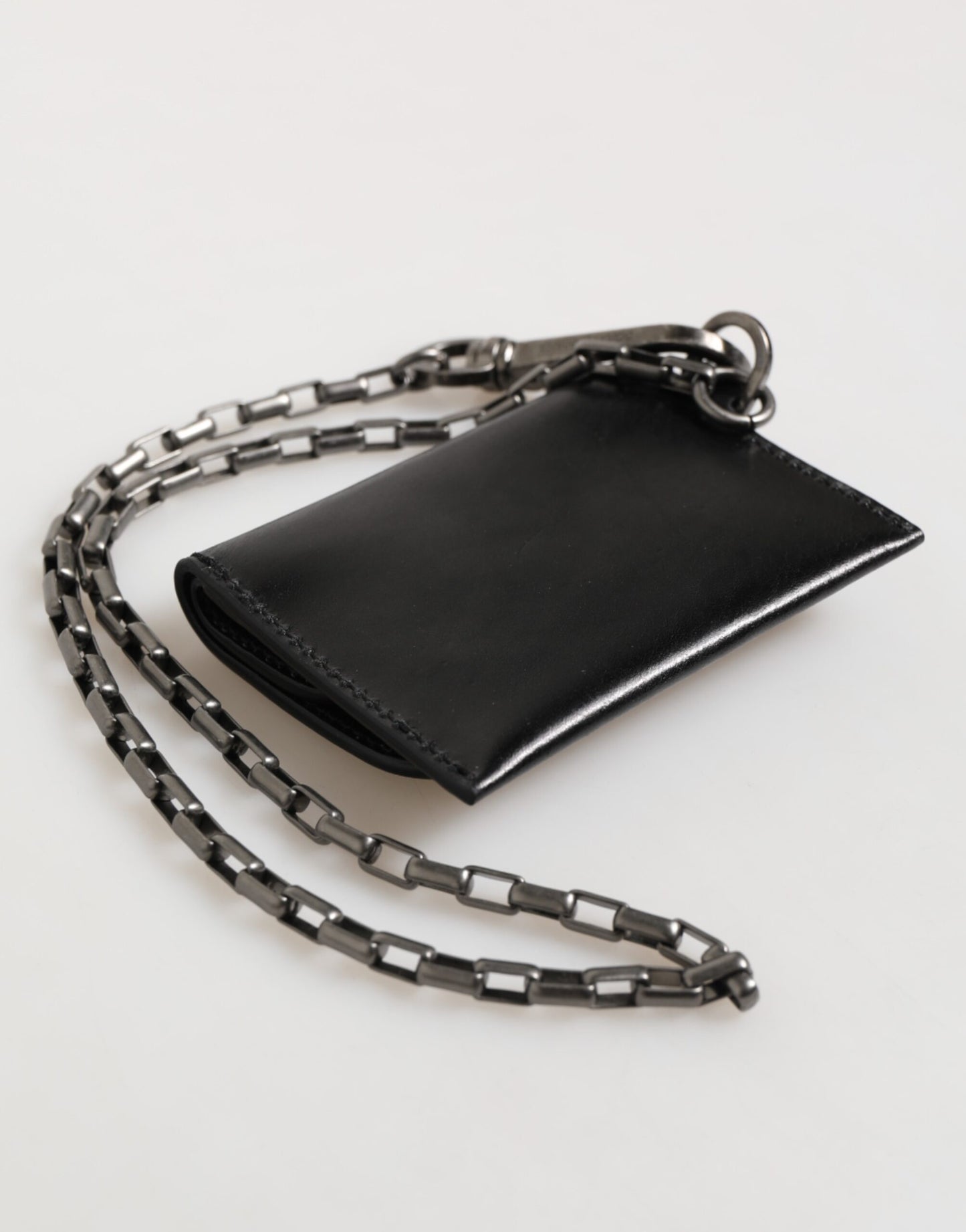 Cardholder Wallet by Dolce & Gabbana for men in cavallo horse leather black, silver & monogram presents a architectural silhouette from the Pony Cavallo Horse Leather Cardholder Wallet collection, showcasing architectural card-organization compact-design bifold for a architectural finish.