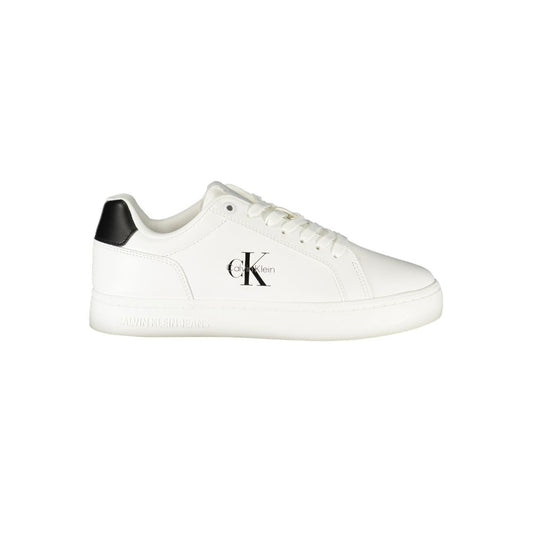 Sneakers by Calvin Klein for women in polyester polyurethane leather black, white & print features an sumptuous design from the Women's Fashion Polyester Polyurethane Leather Sneakers collection, highlighting a sumptuous fashion style for a premium, high-fashion look.