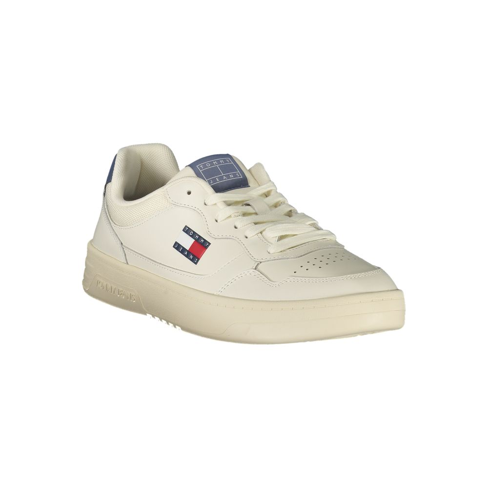 Sneakers by Tommy Hilfiger for men in polyester polyurethane leather blue & white features an sumptuous design from the Men's Fashion Polyester Polyurethane Leather Sneakers collection, highlighting a sumptuous fashion style for a premium, high-fashion look.