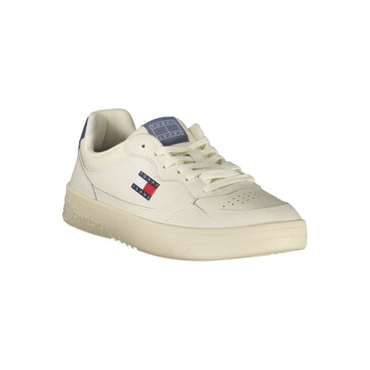 Sneakers by Tommy Hilfiger for men in polyester polyurethane leather blue & white features an sumptuous design from the Men's Fashion Polyester Polyurethane Leather Sneakers collection, highlighting a sumptuous fashion style for a premium, high-fashion look.