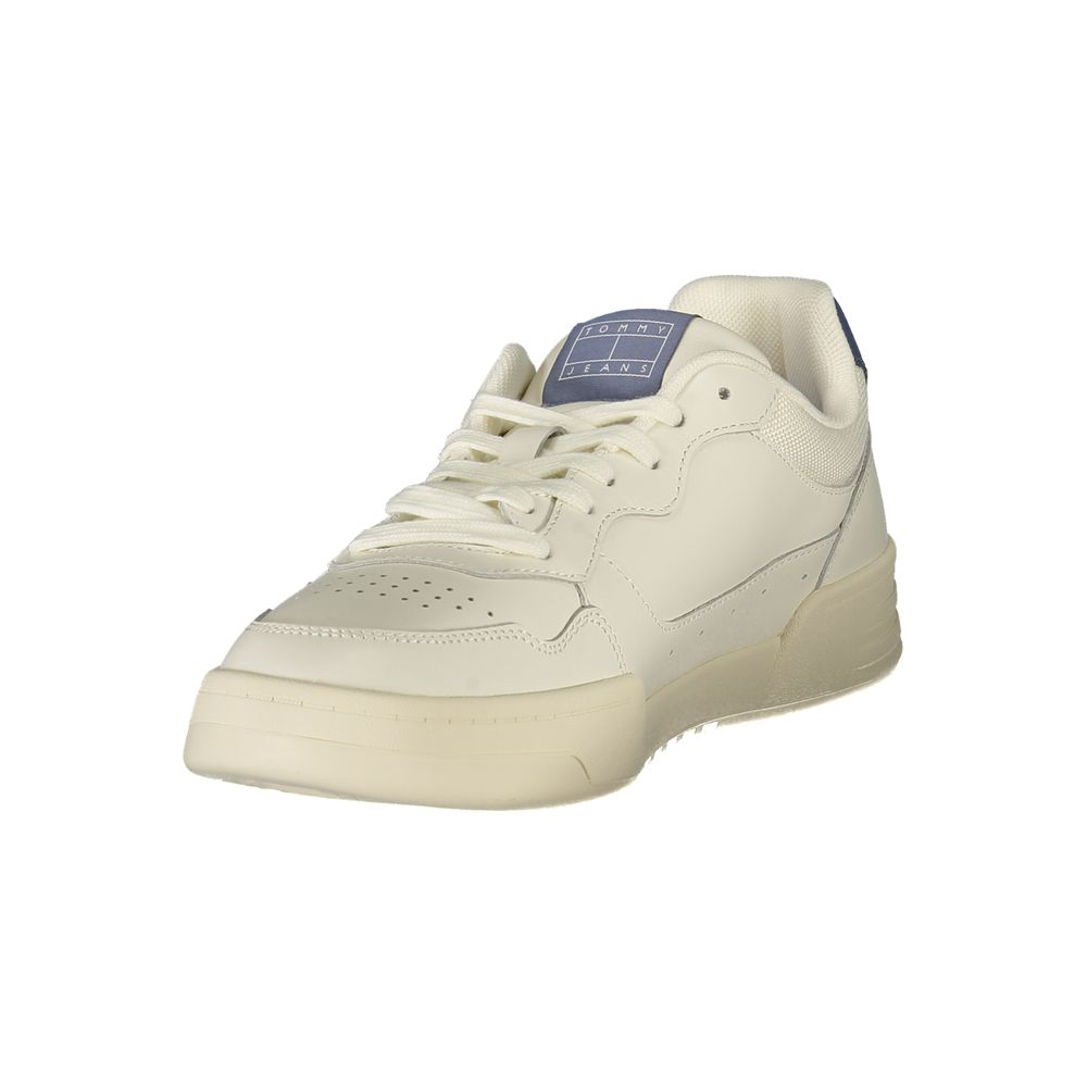 Sneakers by Tommy Hilfiger for men in polyester polyurethane leather blue & white features an sumptuous design from the Men's Fashion Polyester Polyurethane Leather Sneakers collection, highlighting a sumptuous fashion style for a premium, high-fashion look.