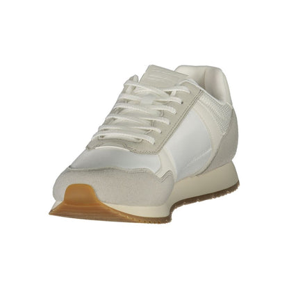 Athletic Sneakers Tommy Hilfiger men polyester & polyethylene white & signature featuring a avant-garde Men's Athletic Polyester & Polyethylene Sneakers design with a avant-garde athletic style for a refined finish.