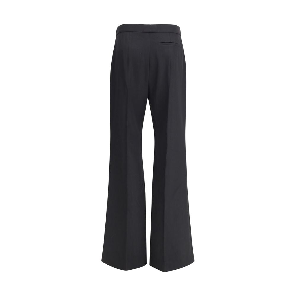 Pants by Givenchy for women in wool black features a stylish silhouette with a stylish bootcut & regular-fit, long, and .