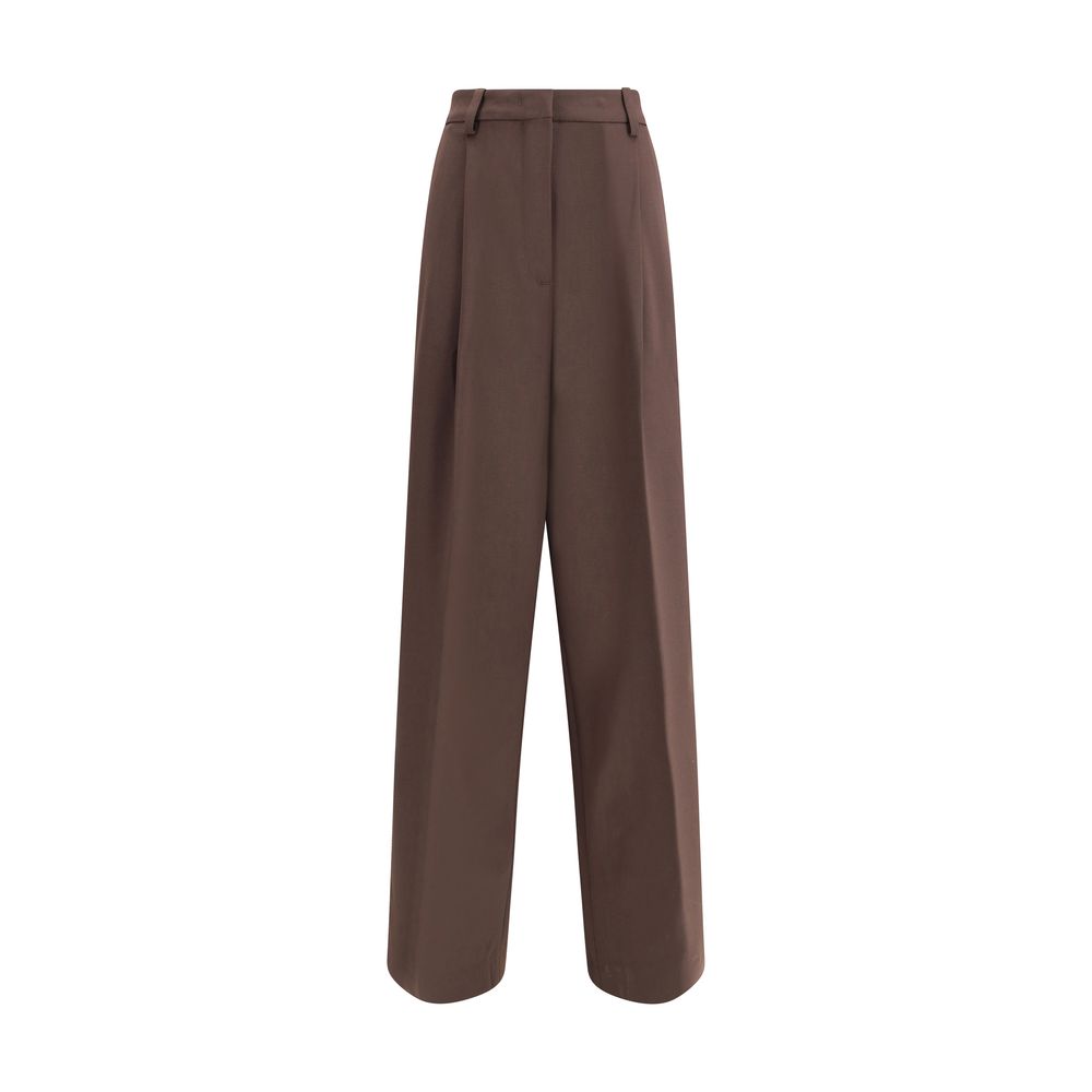 Casual Pants by The Latest for women in polyester & wool brown features a refined silhouette with a refined regular-fit, defined by a and a refined long for a refined finish.