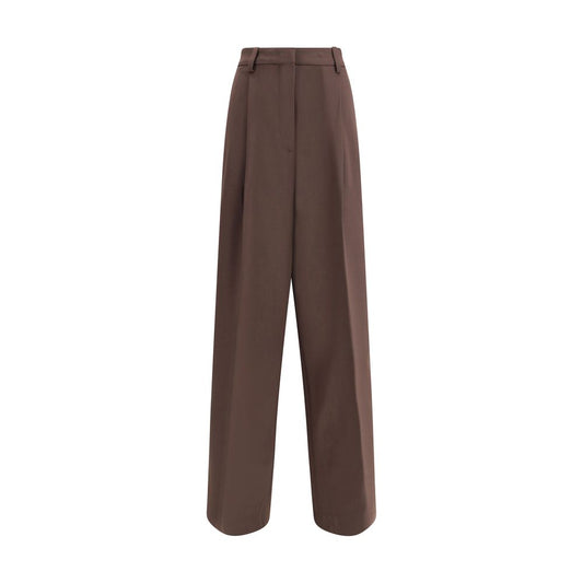 Casual Pants by The Latest for women in polyester & wool brown features a refined silhouette with a refined regular-fit, defined by a and a refined long for a refined finish.