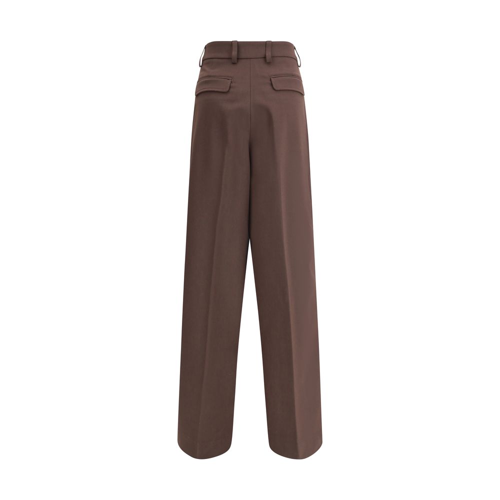 Casual Pants by The Latest for women in polyester & wool brown features a polished silhouette with a polished regular-fit, reaching a polished long and finished with a polished .