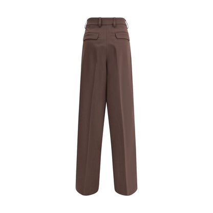 Casual Pants by The Latest for women in polyester & wool brown features a polished silhouette with a polished regular-fit, reaching a polished long and finished with a polished .